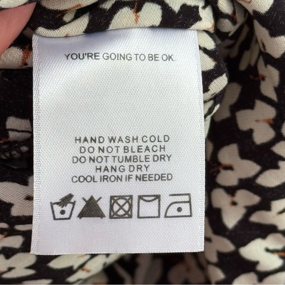 Revolve LPA backless dress mini small leaves viscose blend size S black white - Picture 10 of 11